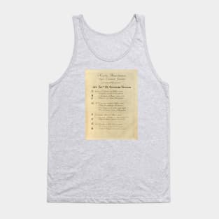 Vivaldi | Autumn | Original handwritten text by Antonio Vivaldi | The four Seasons Tank Top